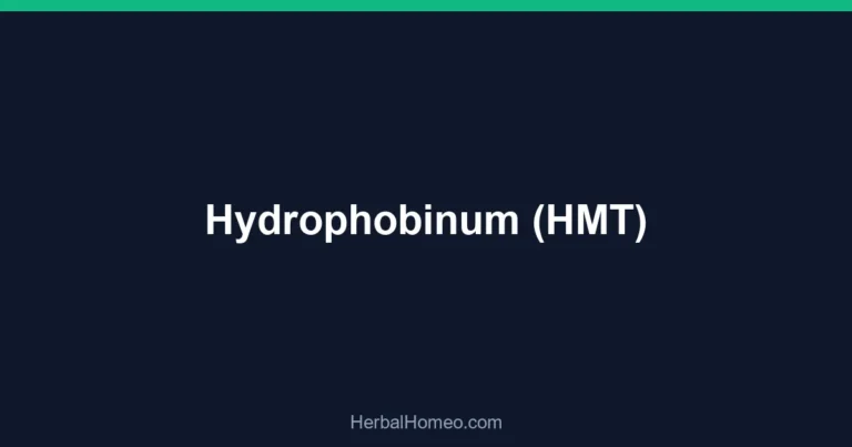 Hydrophobinum (HMT)
