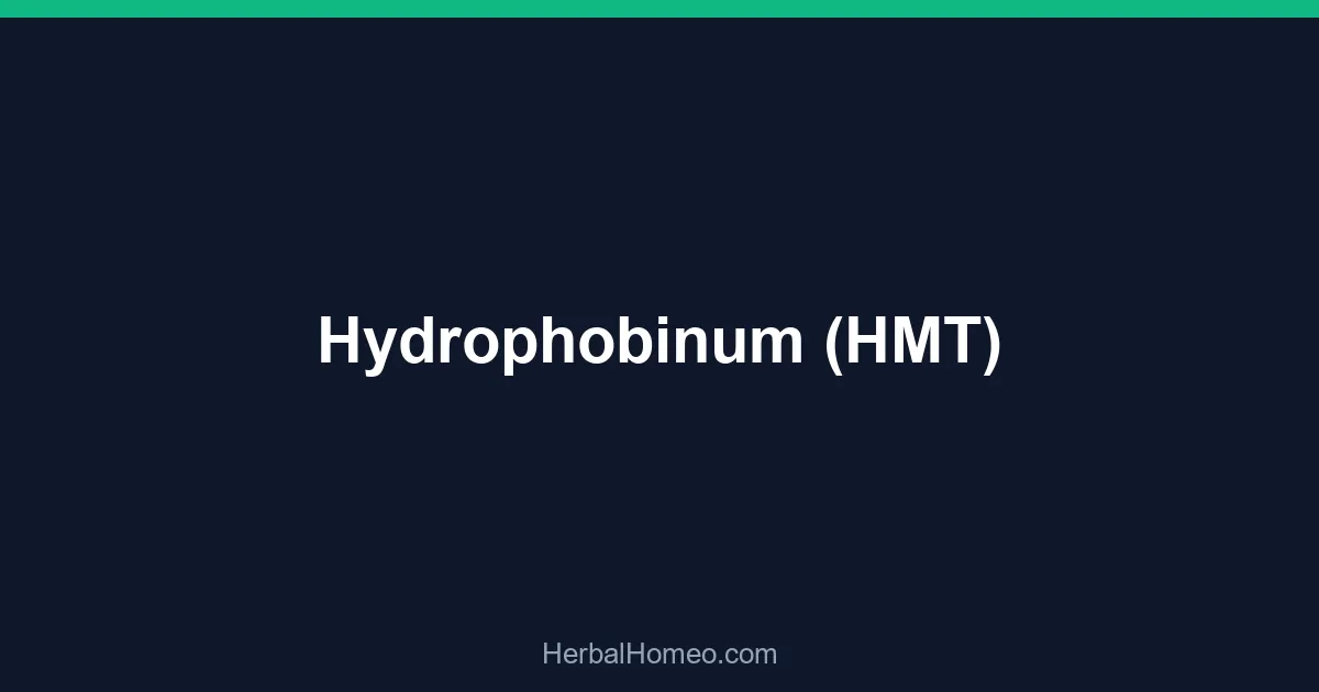 Hydrophobinum (HMT)
