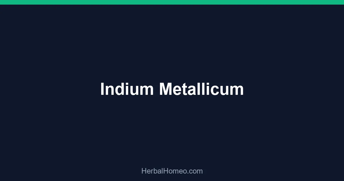 Indium Metallicum