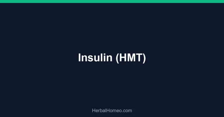 Insulin (HMT)