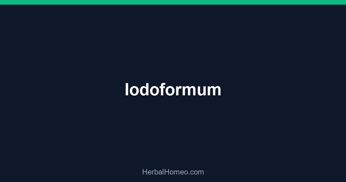 Iodoformum