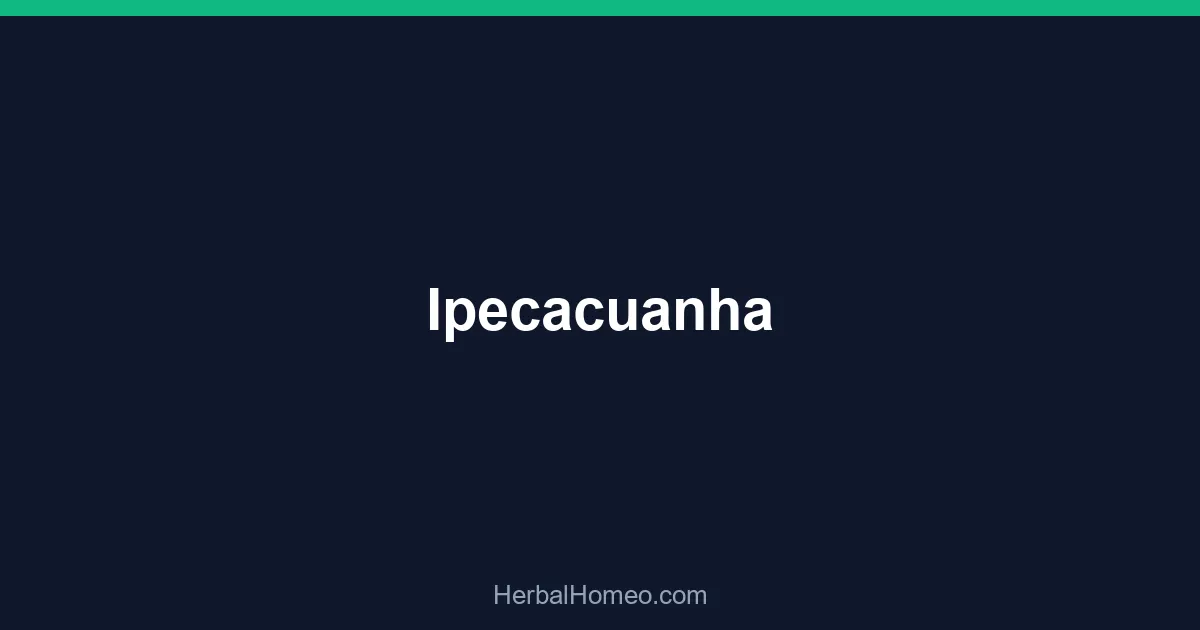 Ipecacuanha