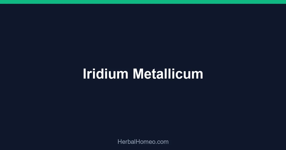 Iridium Metallicum
