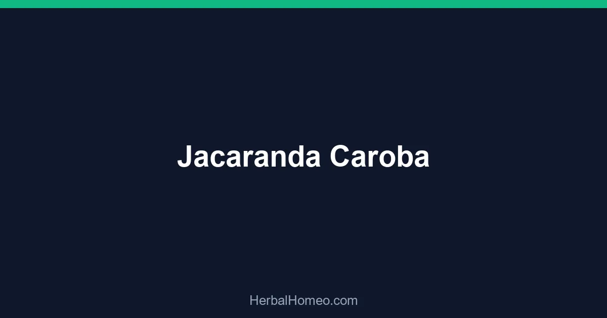 Jacaranda Caroba