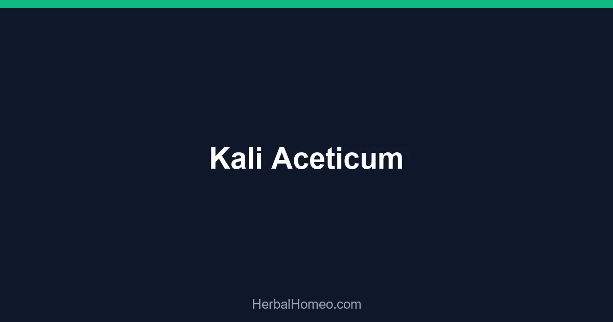 Kali Aceticum