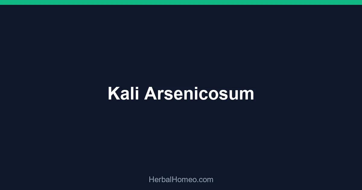 Kali Arsenicosum