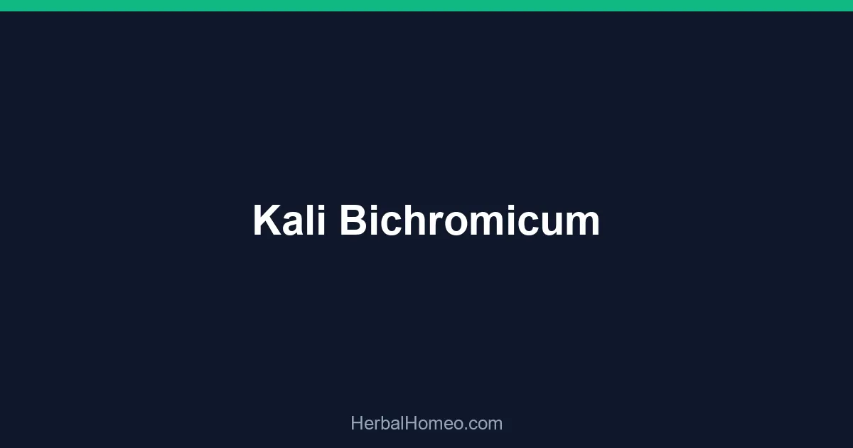Kali Bichromicum