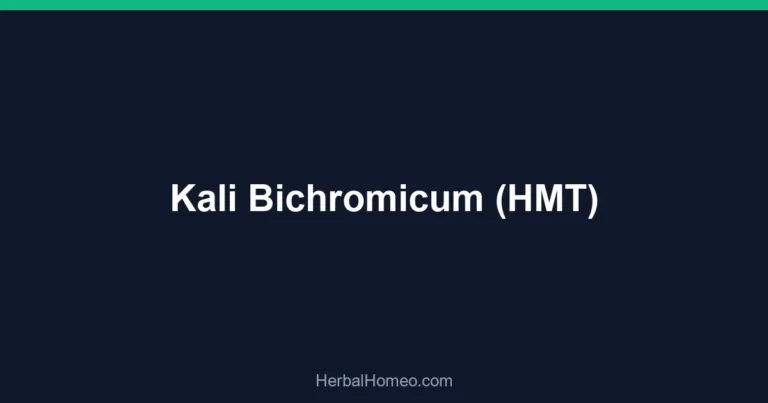 Kali Bichromicum (HMT)