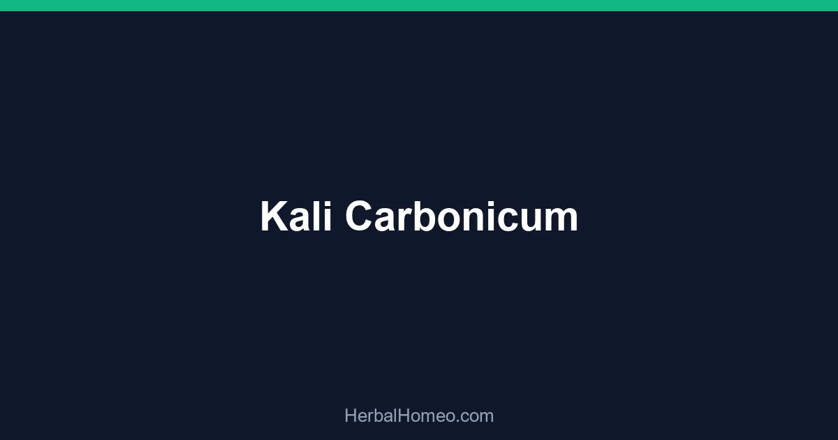 Kali Carbonicum