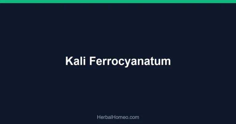 Kali Ferrocyanatum