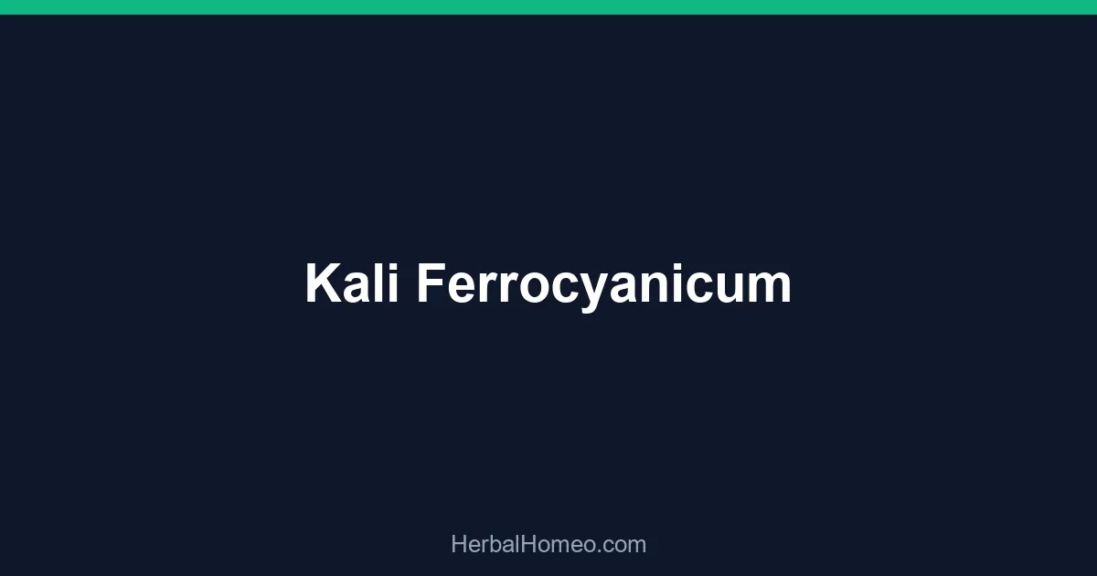 Kali Ferrocyanicum