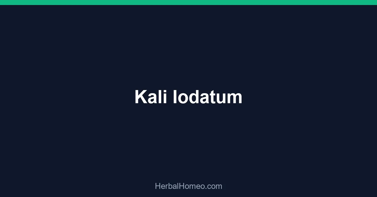 Kali Iodatum