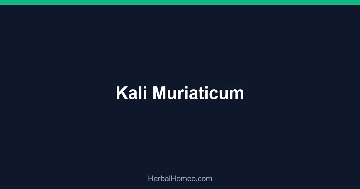 Kali Muriaticum