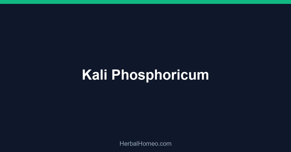 Kali Phosphoricum