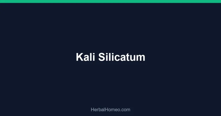 Kali Silicatum