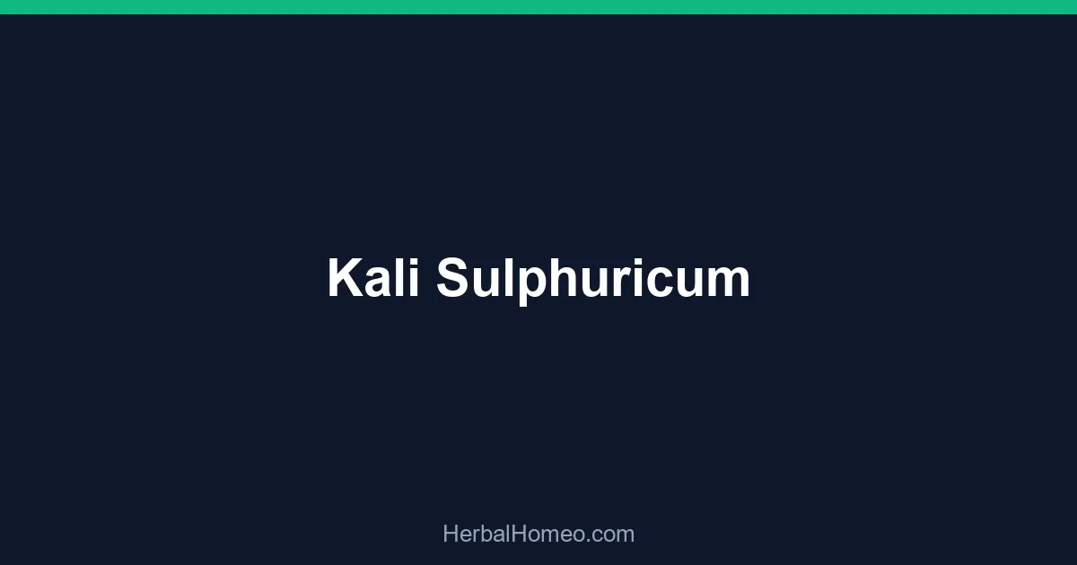 Kali Sulphuricum