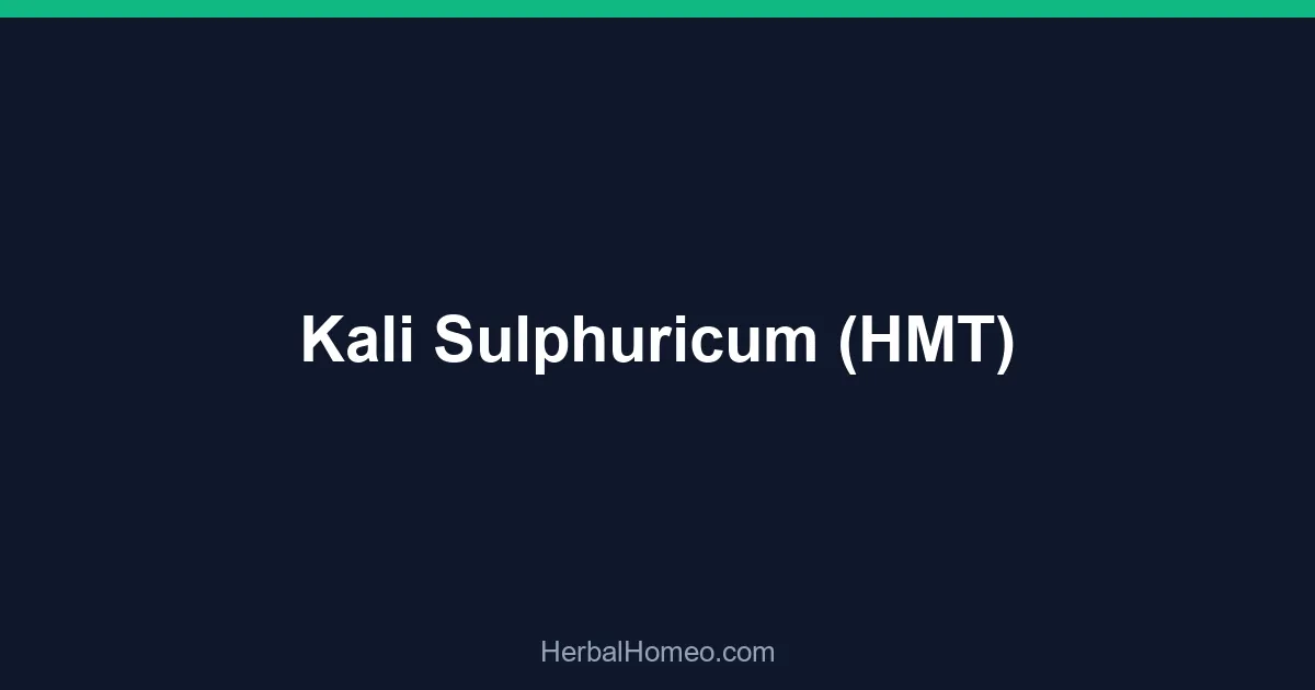 Kali Sulphuricum (HMT)