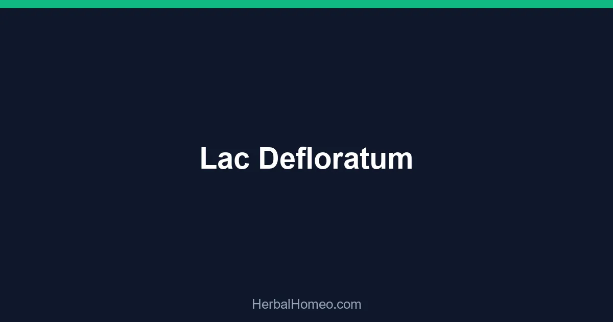 Lac Defloratum