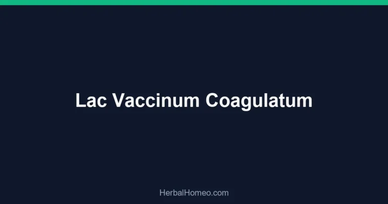 Lac Vaccinum Coagulatum