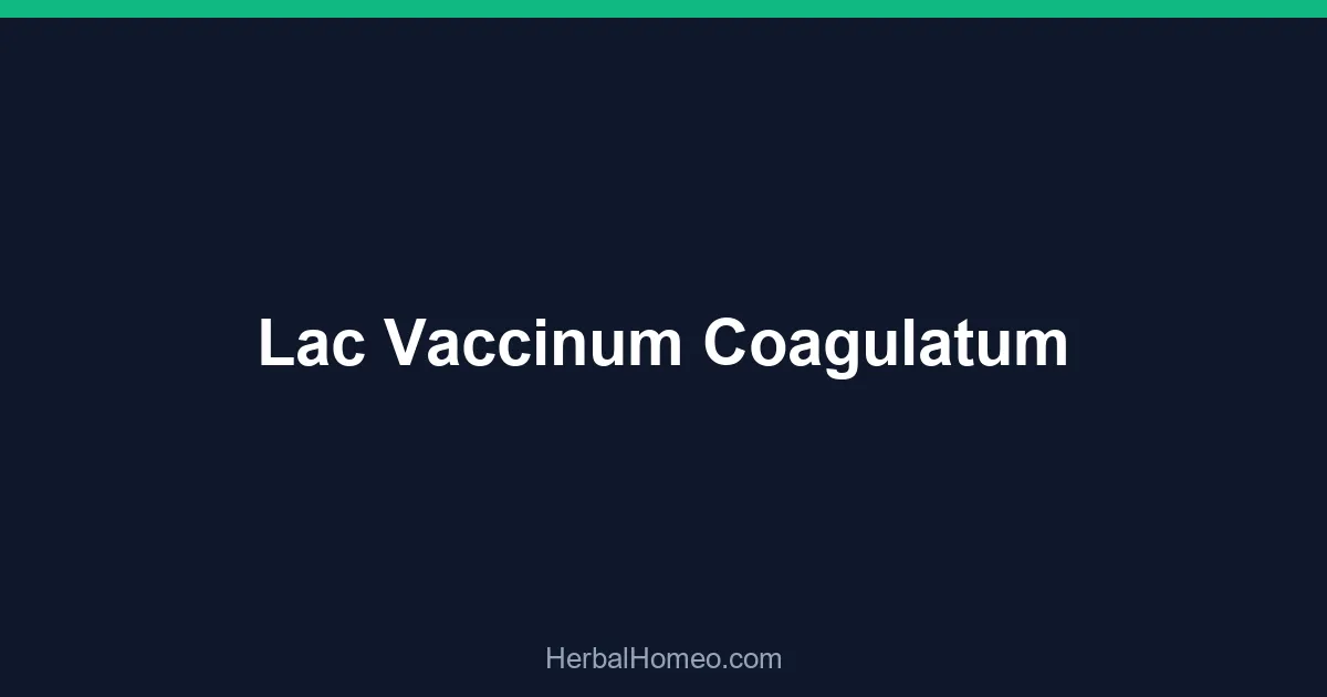 Lac Vaccinum Coagulatum