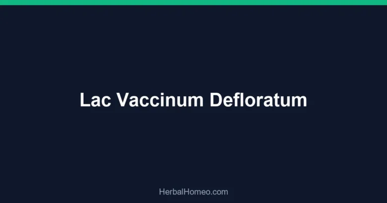 Lac Vaccinum Defloratum