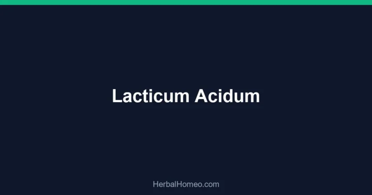 Lacticum Acidum