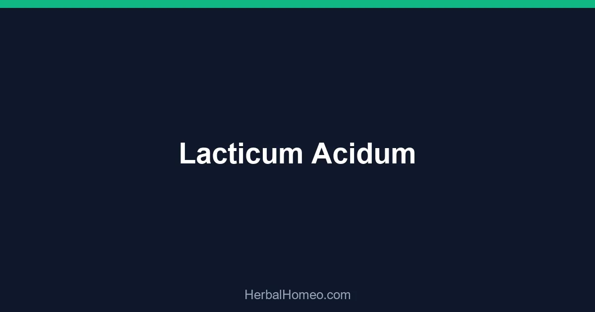 Lacticum Acidum