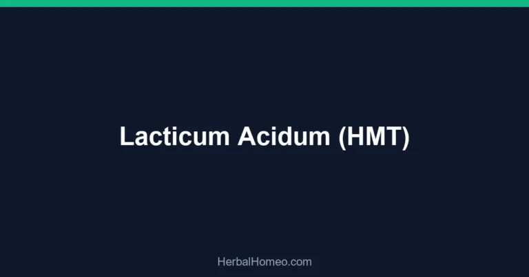 Lacticum Acidum (HMT)