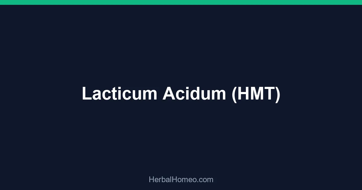 Lacticum Acidum (HMT)
