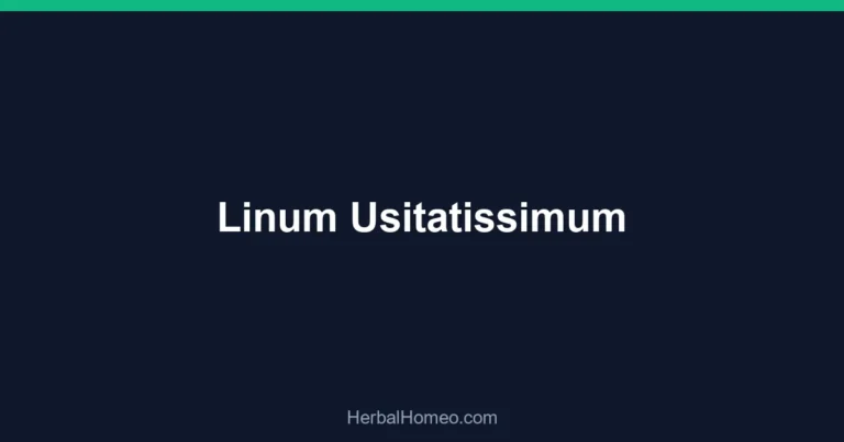 Linum Usitatissimum
