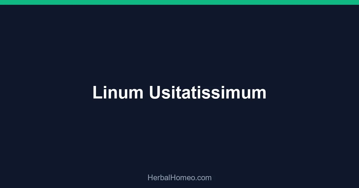 Linum Usitatissimum