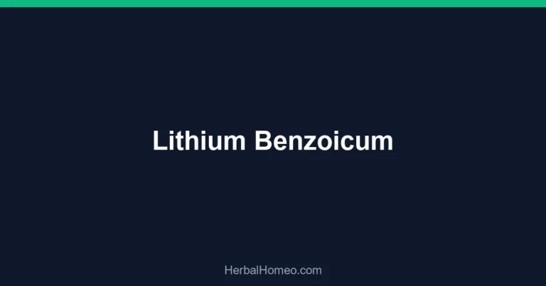 Lithium Benzoicum