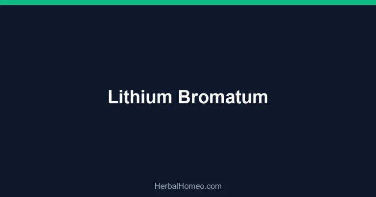 Lithium Bromatum