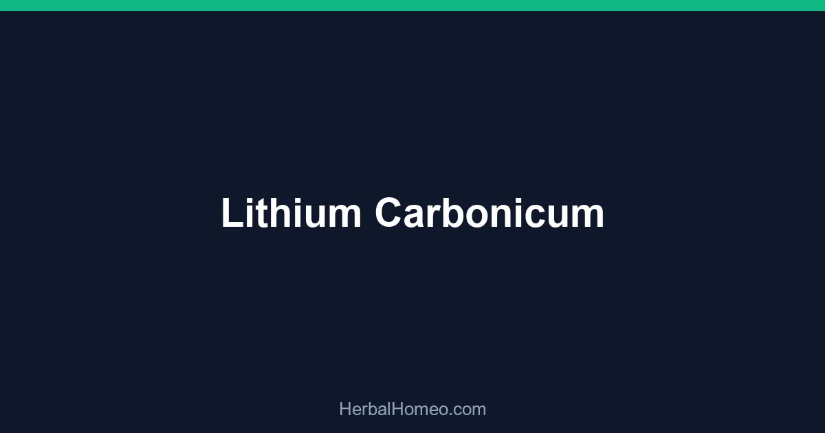 Lithium Carbonicum