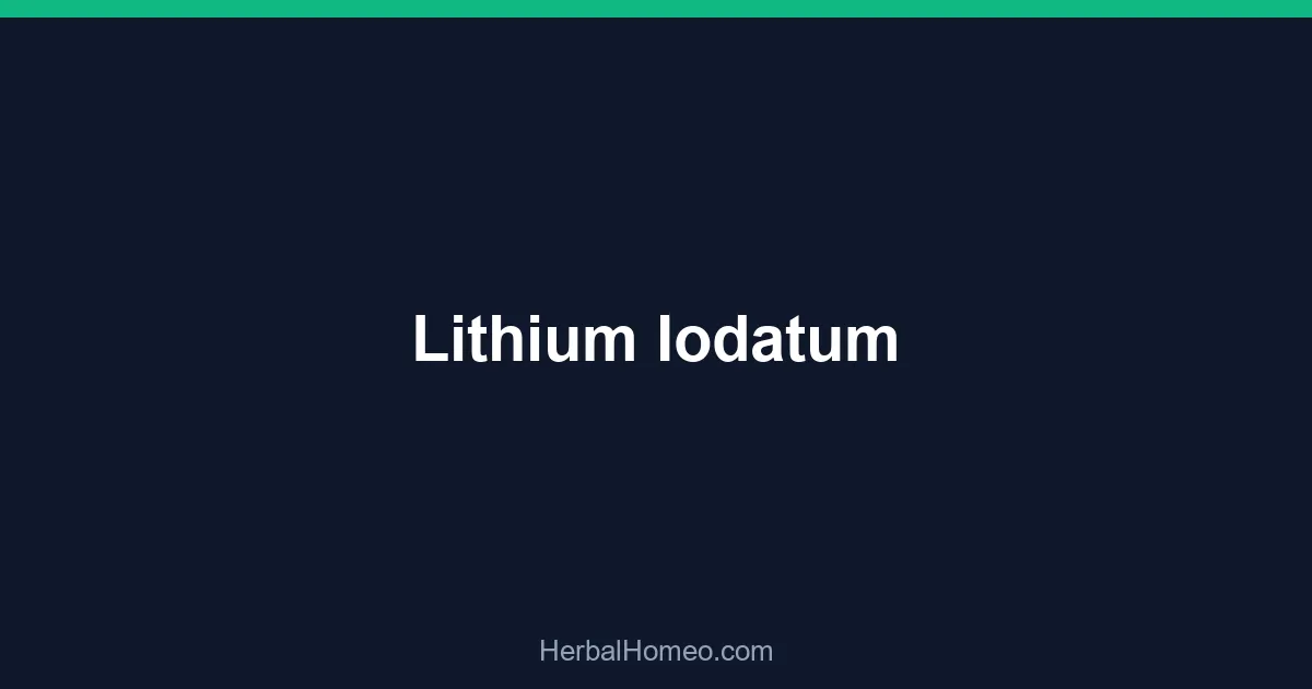 Lithium Iodatum