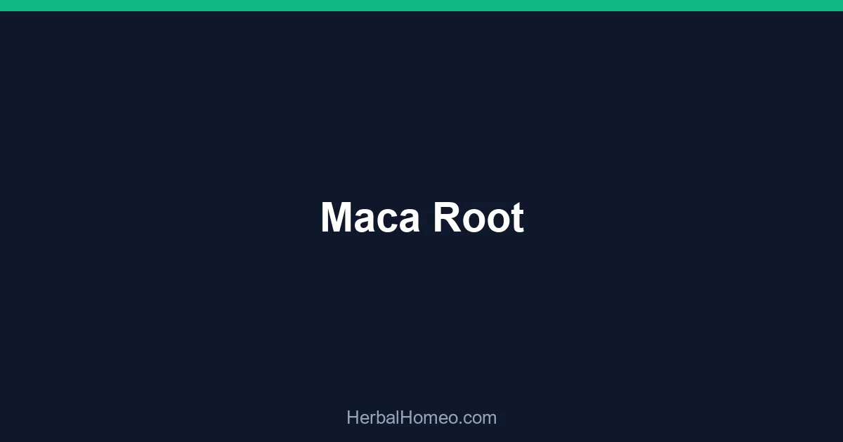 Maca Root
