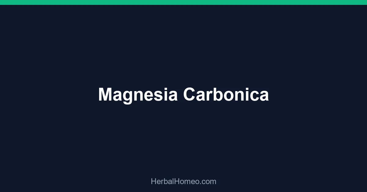 Magnesia Carbonica