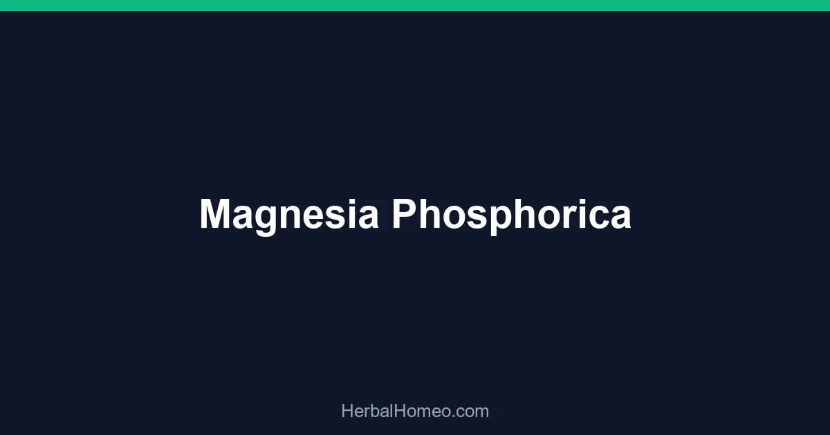 Magnesia Phosphorica