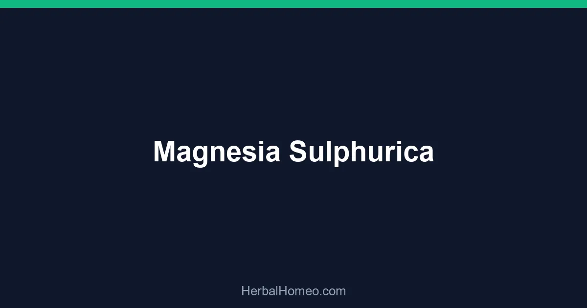 Magnesia Sulphurica