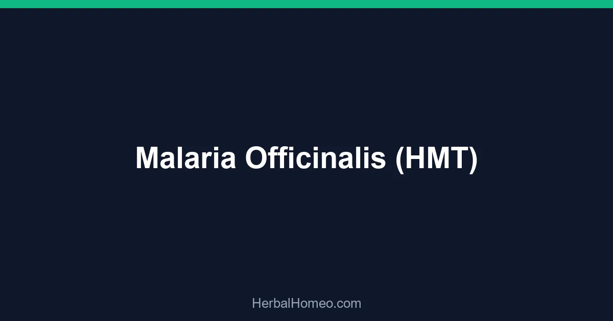 Malaria Officinalis (HMT)