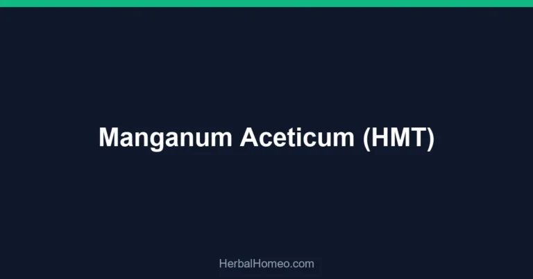 Manganum Aceticum (HMT)