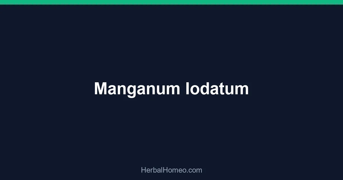 Manganum Iodatum