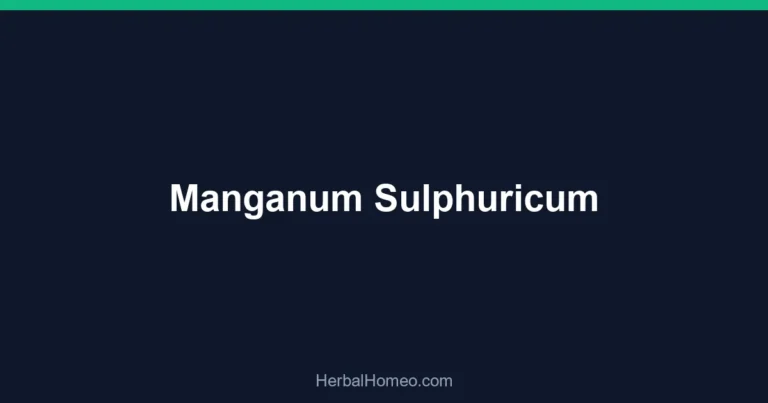 Manganum Sulphuricum