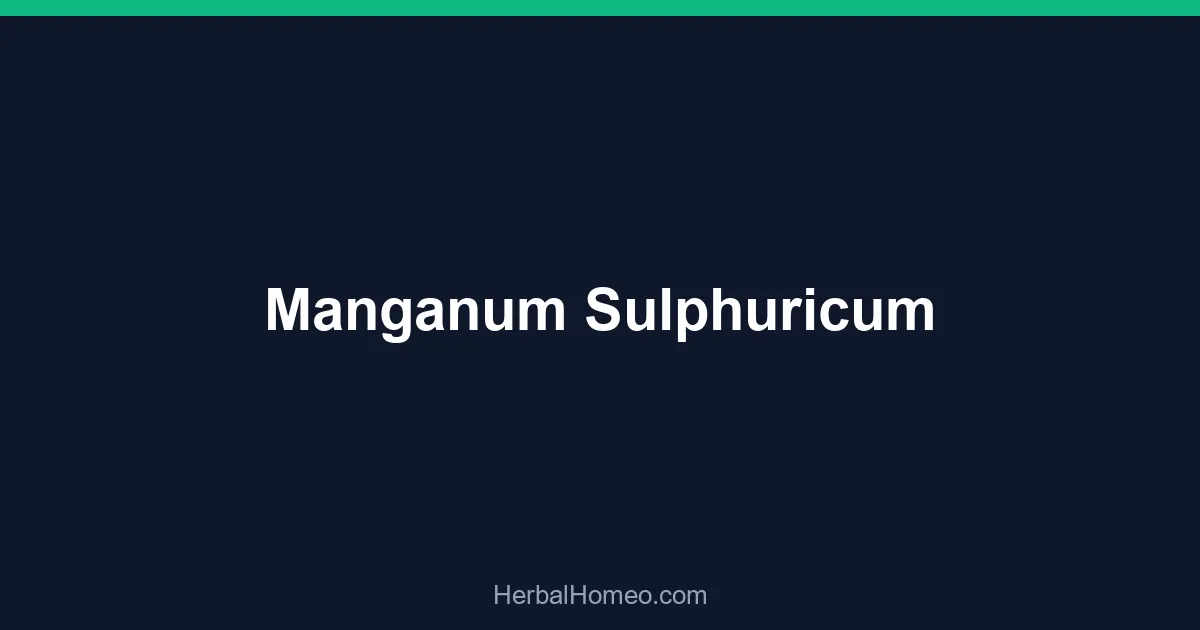 Manganum Sulphuricum