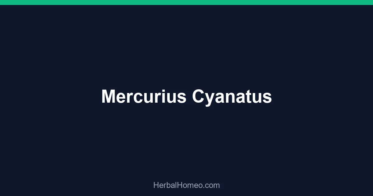 Mercurius Cyanatus