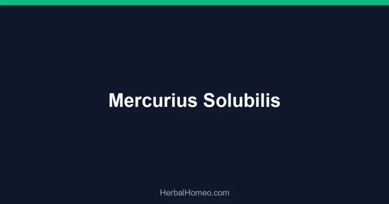 Mercurius Solubilis