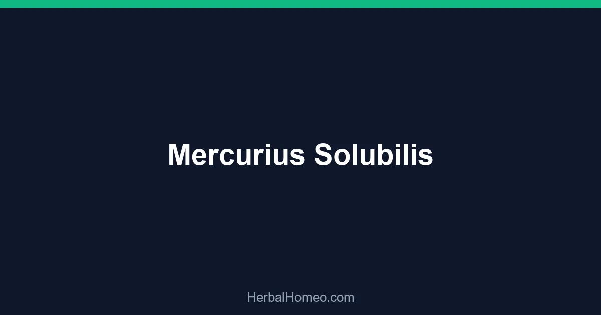 Mercurius Solubilis