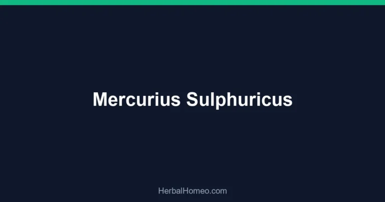 Mercurius Sulphuricus