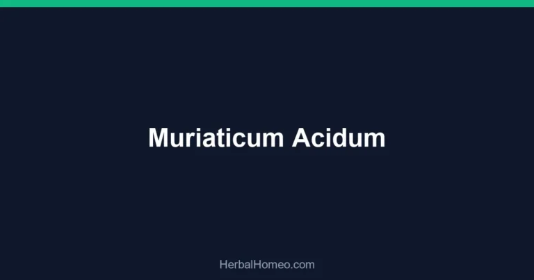 Muriaticum Acidum