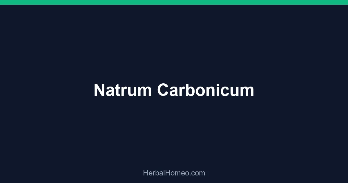 Natrum Carbonicum